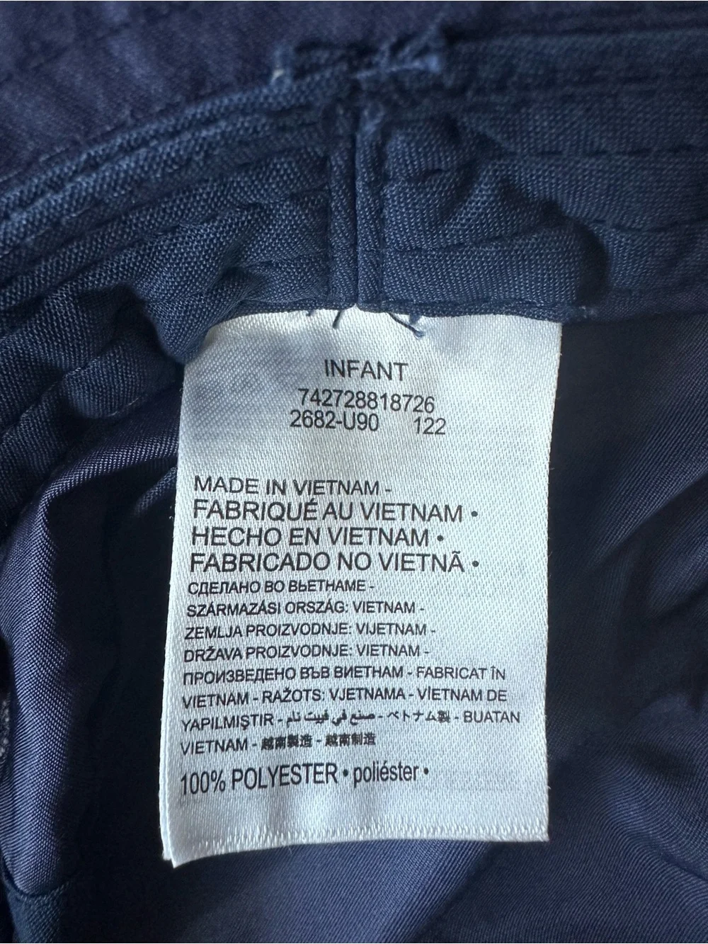 Nike Dark Blue Infant Bucket Hat